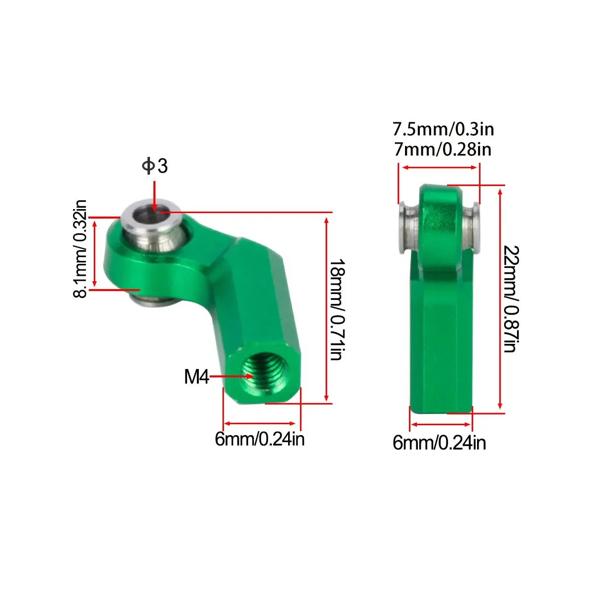 4pcs M4 Aluminum Chassis Link  - Metal Photo Panel recensie en prijs