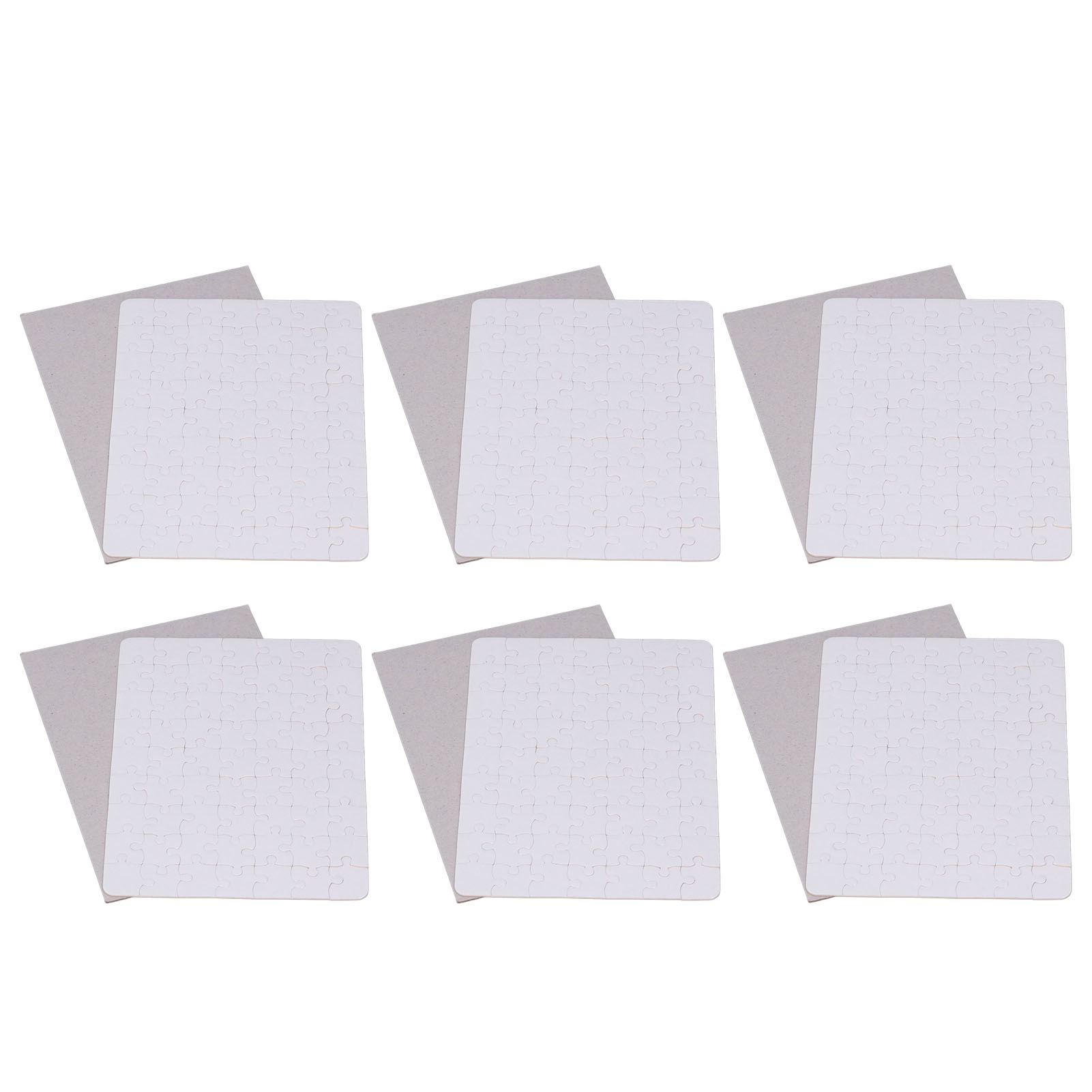 6 Set Lege Puzzels 13x18 cm Wi - Puzzle Blank White recensie en prijs