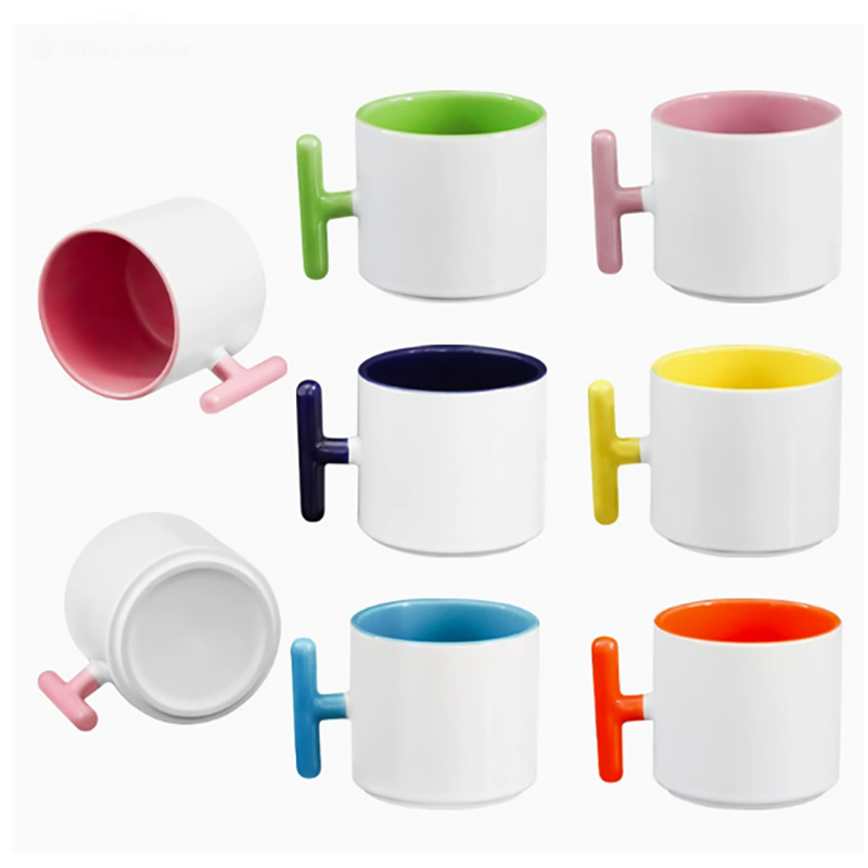 2 STKS Creativiteit T-vormige  - Sublimation Mug White recensie en prijs